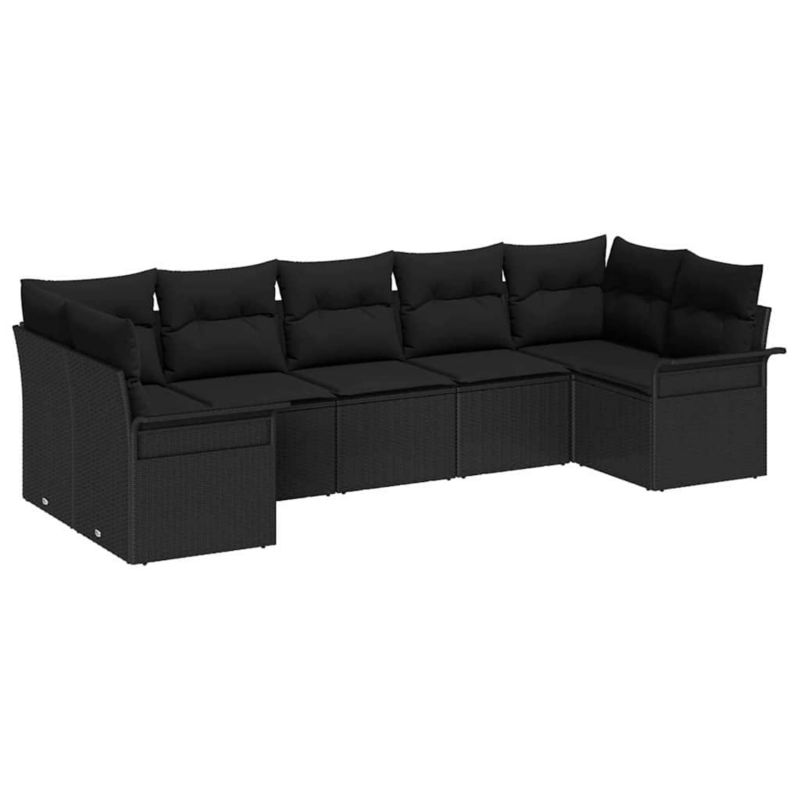 Zestaw mebli ogrodowych modułowy WaszeMeble czarny z poduszkami WM-3354182 1 kpl