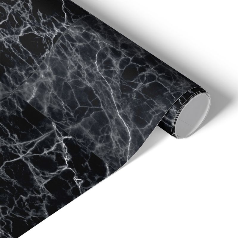 Samoprzylepna Okleina na Meble Tulup 75x150 cm Ciemny marmur Renowacja Mebli DIY 1 rol.