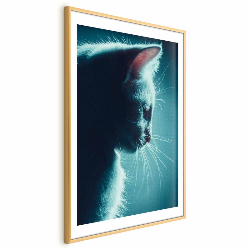 Plakat Artgeist Nocny włóczęga 40x60 cm z ramą złotą 1 szt
