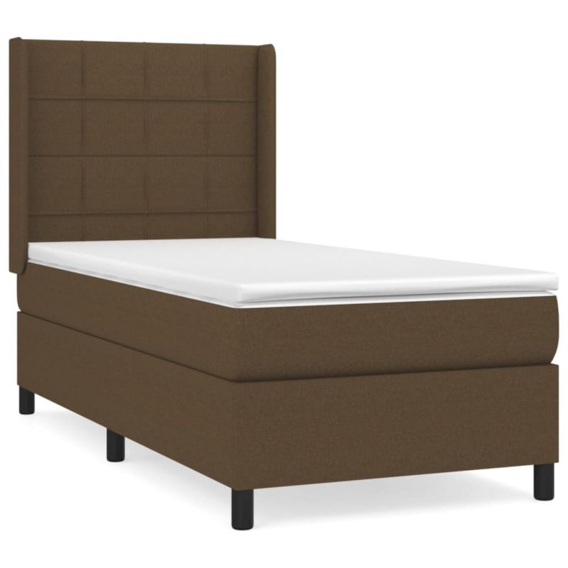 Łóżko kontynentalne WaszeMeble 90x190 cm brązowe WM-3131396 1 szt.