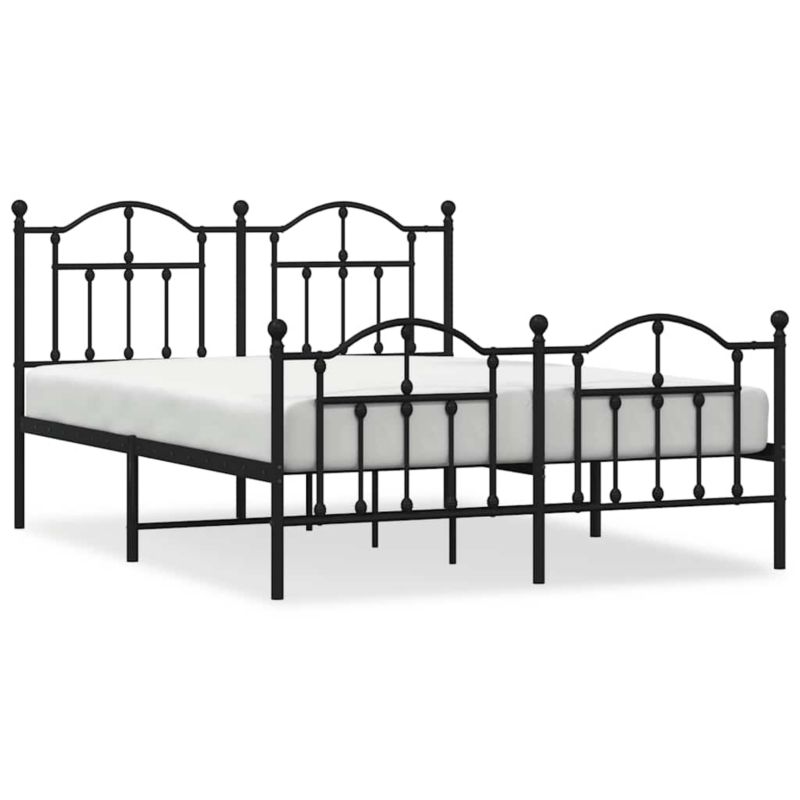 Rama łóżka WaszeMeble 150x200 cm Czarny metal WM-353459 1 szt.