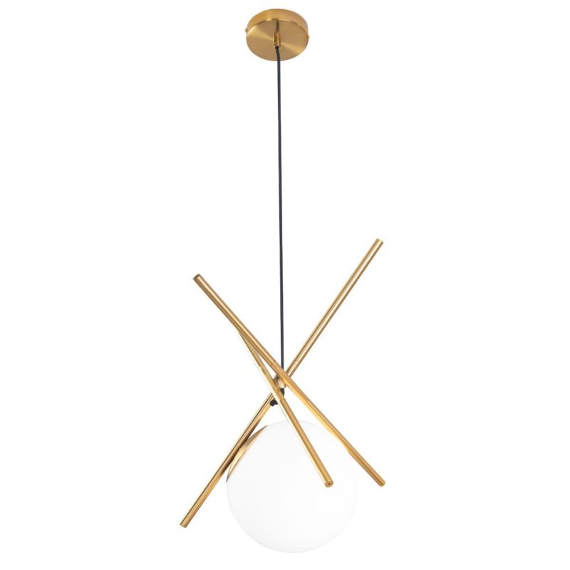 Lampa wisząca Maxlight Xena 6859 mosiądz dekoracyjna 1xE27 x 1 szt.