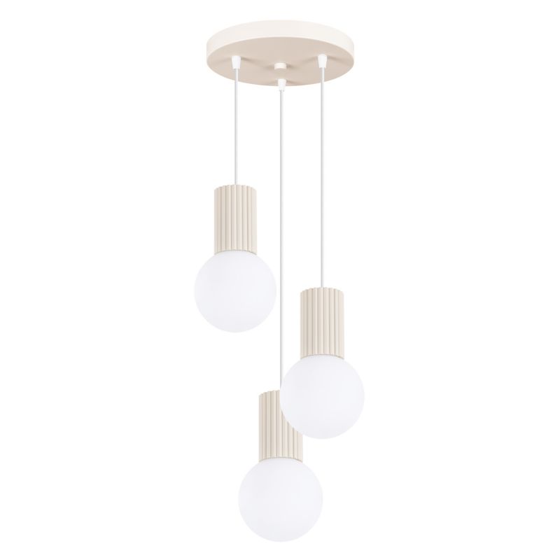Lampa sufitowa Pure Lume SFERA beżowo-biała 3xG9x8W IP20 wym:125x25x25cm - 1 szt.