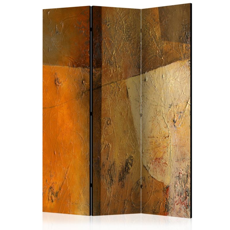 Parawan Muralo Akustyczny Nowoczesna Złota Ściana Abstrakcyjny Beton 135x172 cm 1 szt.