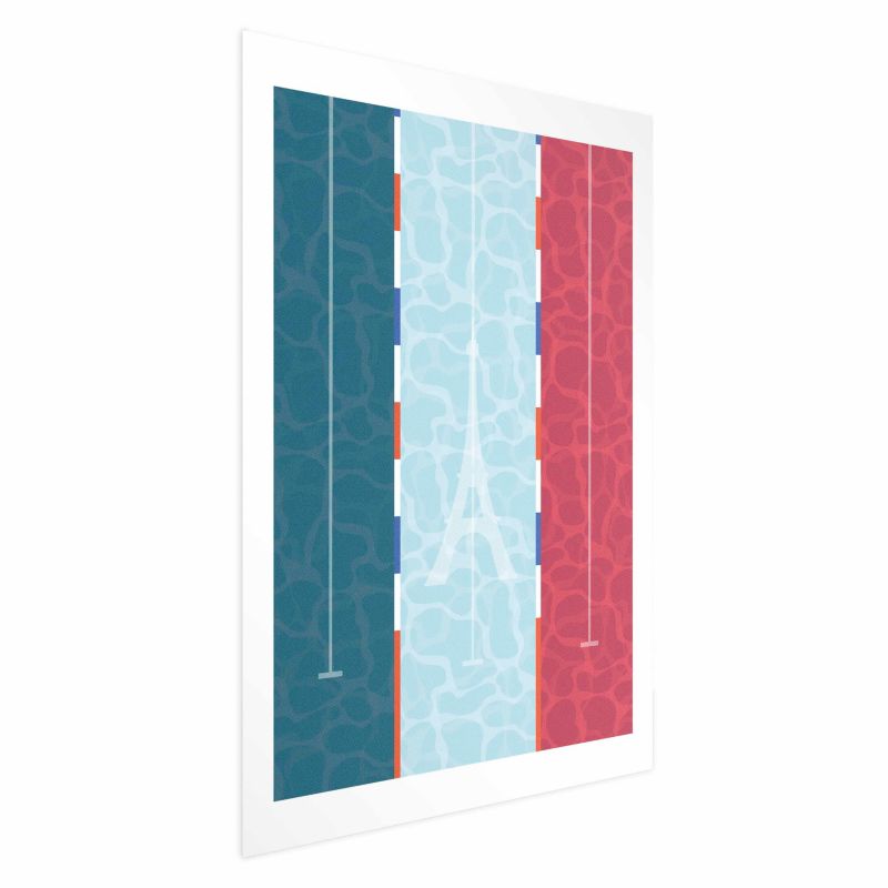 Plakat Artgeist Francuski basen 29,7x42 cm bez ramy 1 szt