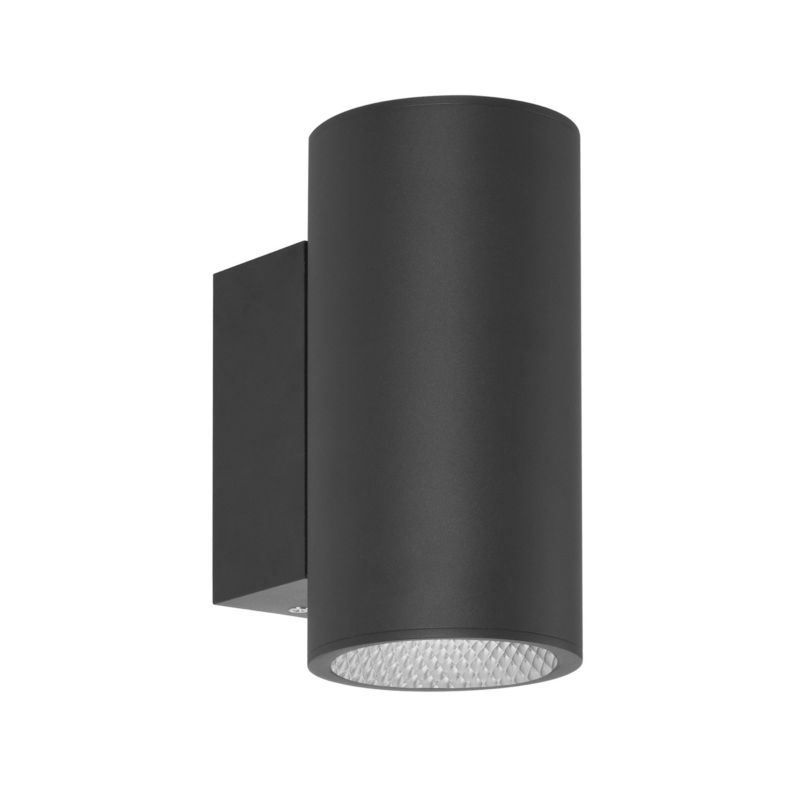 Kinkiet zewnętrzny tuba Italux Lenta 4K czarny piaskowany LED 20W biały neutralny 4000K 1650lm IP54 wym:18,5x9x13cm - 1 szt.