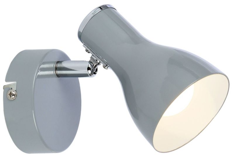 Kinkiet ścienny Candellux Julie szaro-chromowany-biały 1 x E14 x 40W IP20 wym: 12 x 14 x 8 cm - 1 szt.