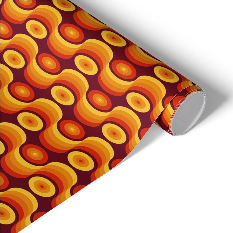 Samoprzylepna Okleina na Meble Tulup 75x150 cm Energia retro Ekspresowa Metamorfoza Frontów i Szaf 1 rol.