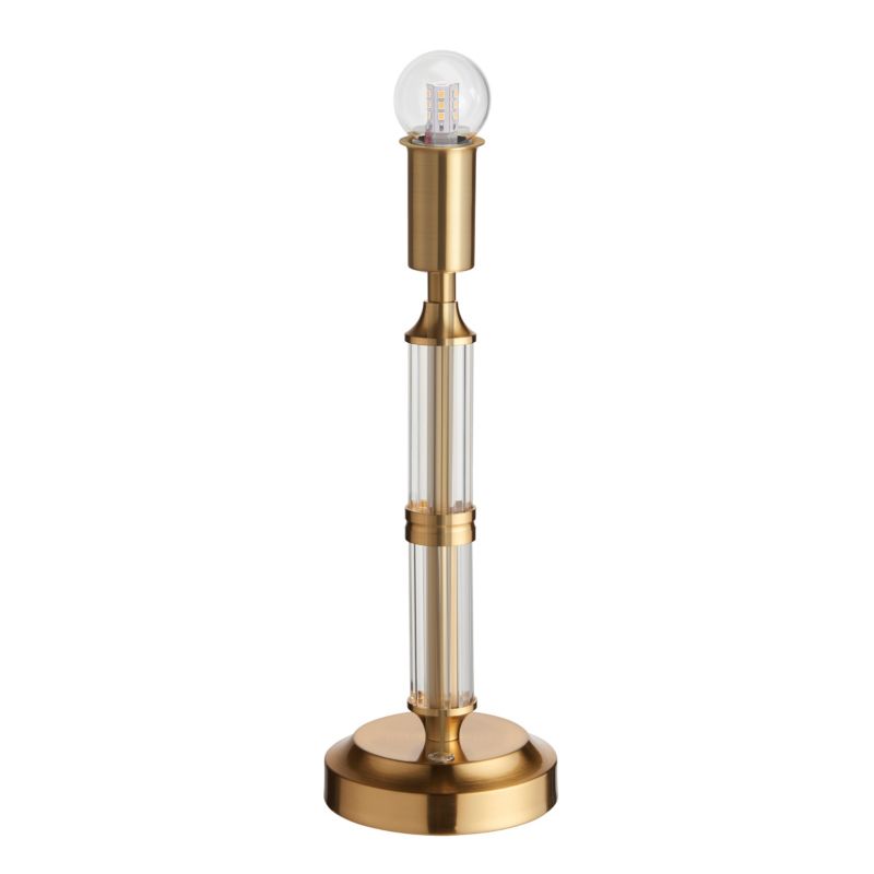 Lampa stołowa przezroczysty podłużny trzon Endon MORTON mosiężno-złota LED 1,5W 2700K 155lm IP20 - 1 szt.