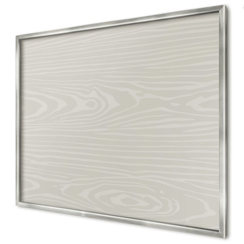 Ozdobna tablica na magnesy Wallfluent 80x60 Drewniana struktura w srebrnej ramie 1szt
