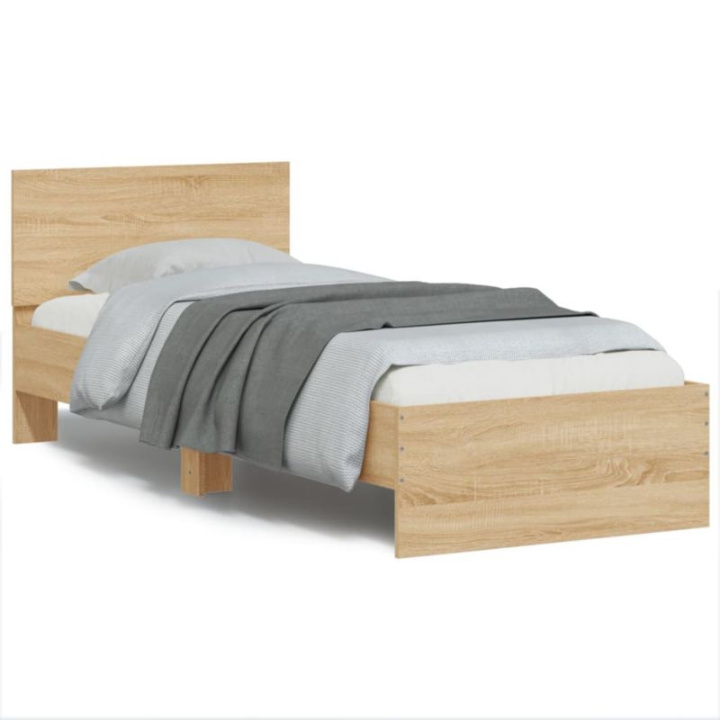 Łóżko drewniane WaszeMeble 75x190 cm brązowe WM-838843 1 szt.