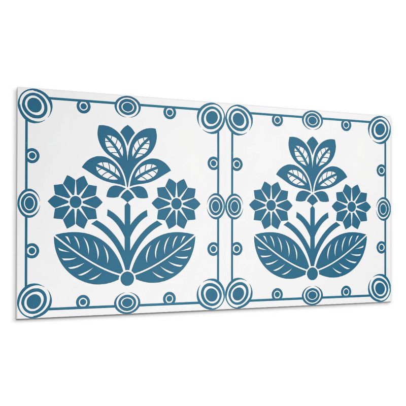 Panele samoprzylepne Wallfluent 60x30 cm Florystyczny wzór dekoracyjny 6 szt.