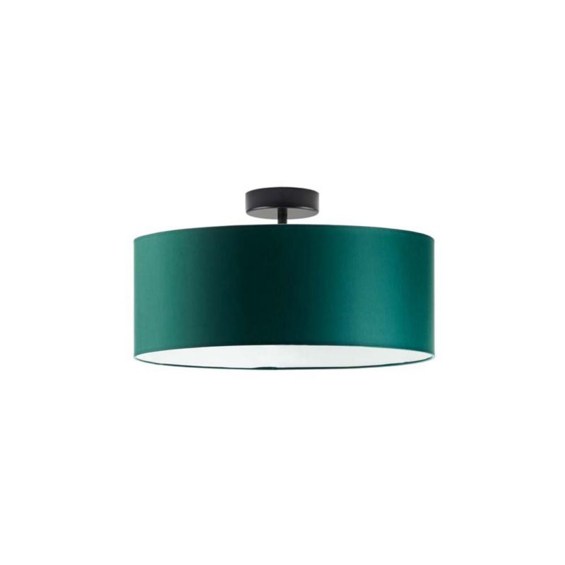 Lampa wisząca Volta Light Factory żyrandol plafon z abażurem stożek Butelkowa zieleń BLUES 40cm 1szt.