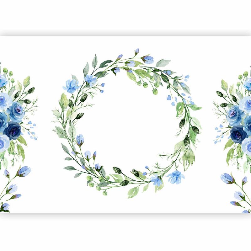 Fototapeta flizelinowa Artgeist 110g/m2 Kwiaty szara 200x140 (4 części) 10125ab rolka 1 szt