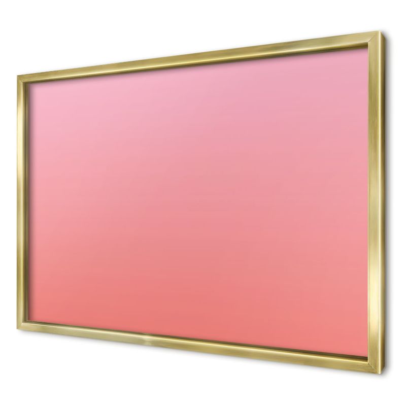 Ozdobna tablica na magnesy Wallfluent 60x40 Różowy pomarańczowy w złotej ramie 1szt