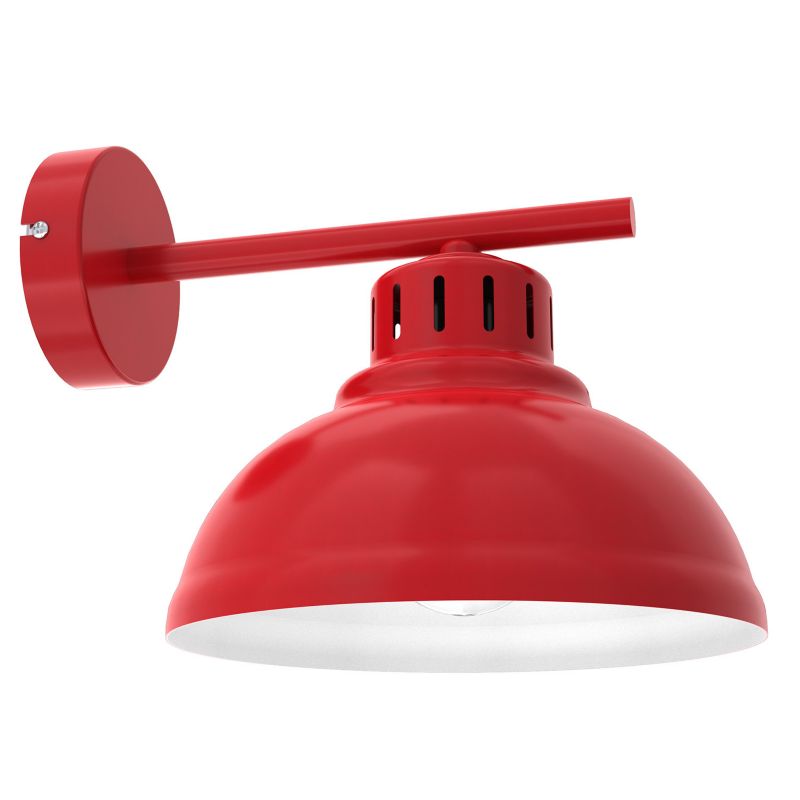 Kinkiet ścienny Luminex Sven czerwony mat-biały 1 x E27 x 15W IP20 wym: 21 x 21 x 26 cm - 1 szt.