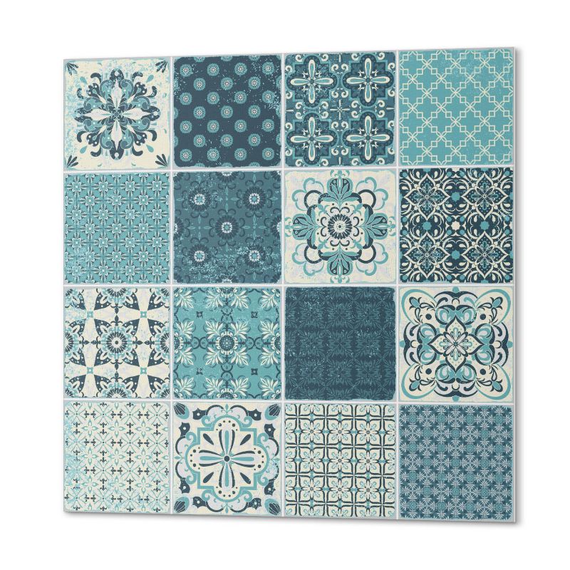 Ścienne Kafelki PCV ArtPrintCave 30x30 cm Wzory w mozaice geometrycznej 9 szt.