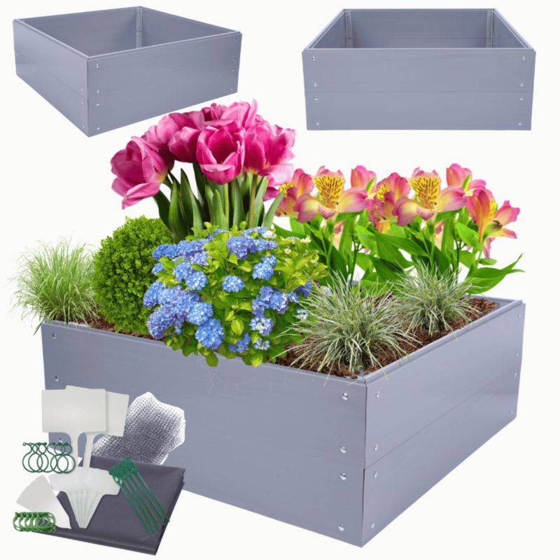 Skrzynia na warzywa MODO24 modułowa plastikowa trwała odporna na warunki atmosferyczne 40x110x100 cm 1 szt.