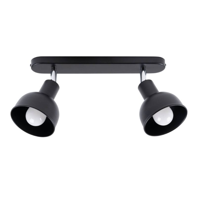 Lampa sufitowa wisząca Sollux Lighting Elba 2625 czarna minimalistyczna 2xE27 x 1 szt.