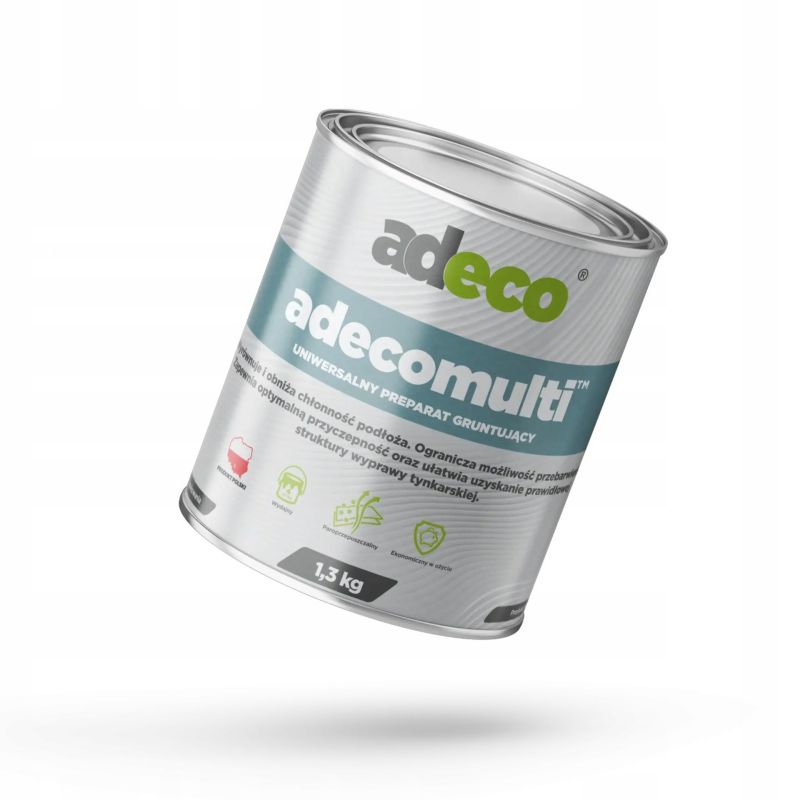 Grunt szczepny Adeco Adecomulti z kwarcem pod tynki mozaikowe 1.3 kg na 6.5 m2 1 szt