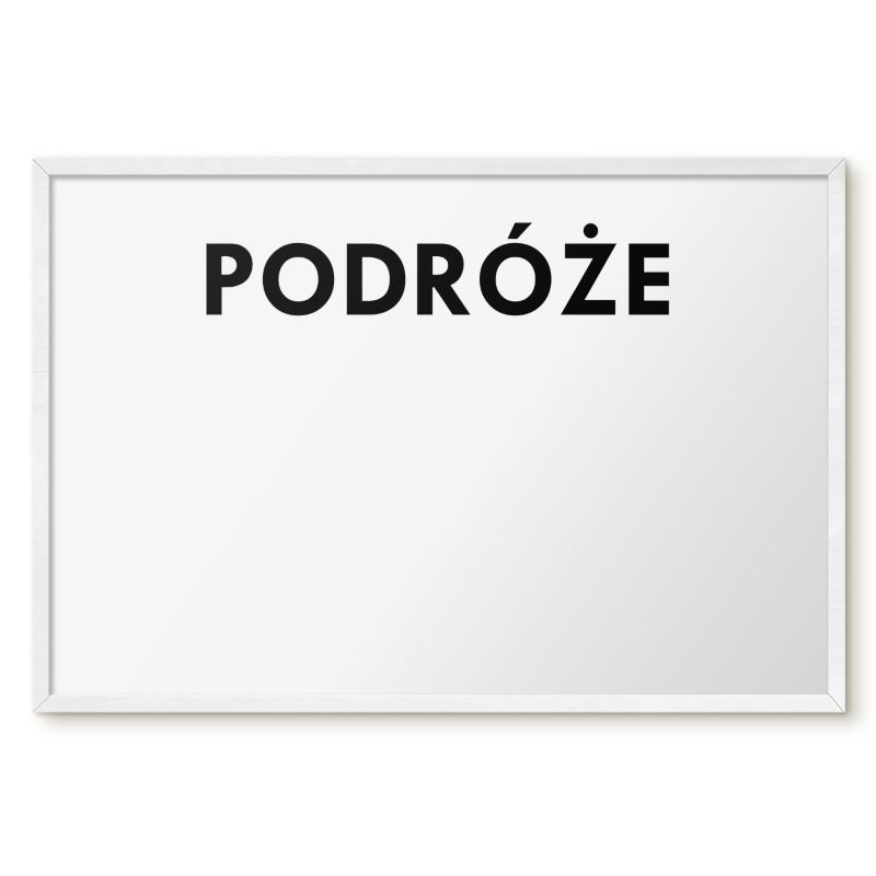 Tablica Magnetyczna Do Notatek Tulup 60x40 cm Podróże 2 - Biała rama Do salonu, sypialni 1 szt.