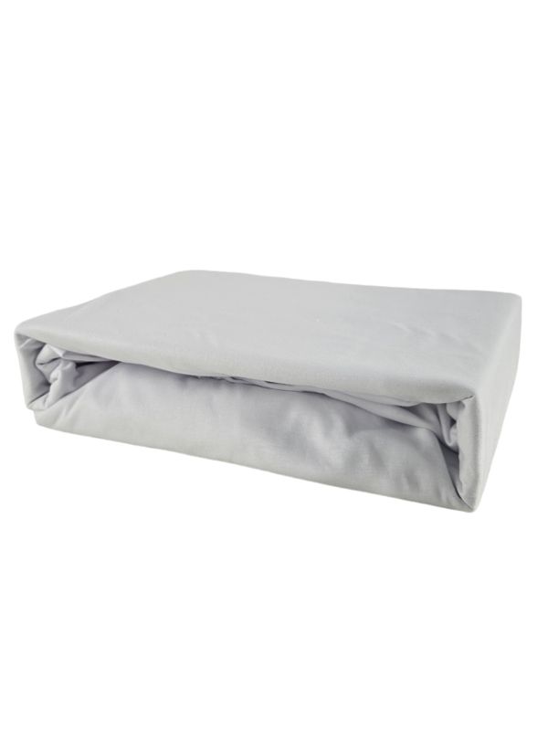 Prześcieradło z gumką jersey bawełna premium białe 210x200 1 szt.