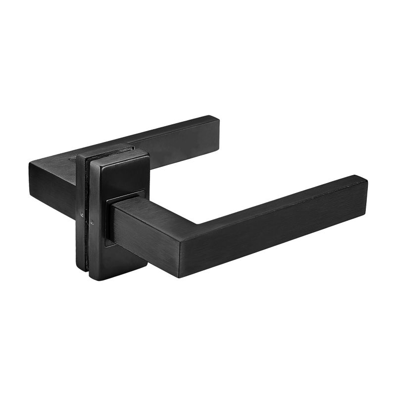 Klamka do Drzwi PSG Czarna CAPRI Prostokątna Nierdzewna INOX Loft Mat 1 szt.