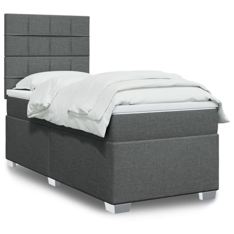 Łóżko kontynentalne WaszeMeble 80x200 cm ciemnoszara WM-3290316 1 szt.