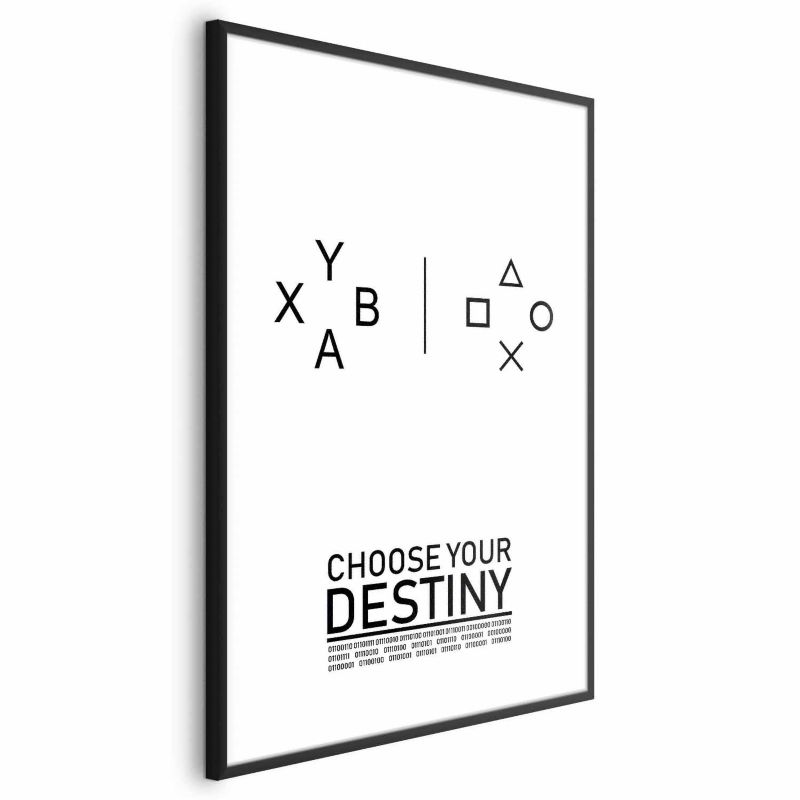 Plakat Artgeist Choose your destiny 60x90 cm z ramą czarną 1 szt
