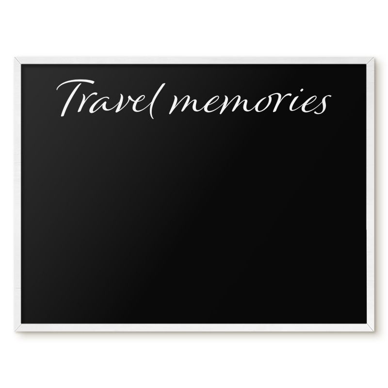 Tablica Na Magnesy Z Podróży Tulup 80x60 cm Travel memories 9 - Biała rama Do salonu, sypialni 1 szt.