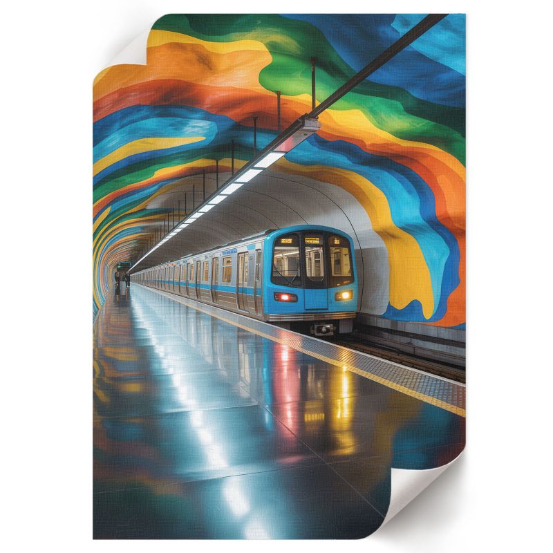Plakat Do Kuchni ArtPrintCave 42x59,5 cm Metro i tęcza Parallel Form 1 szt.