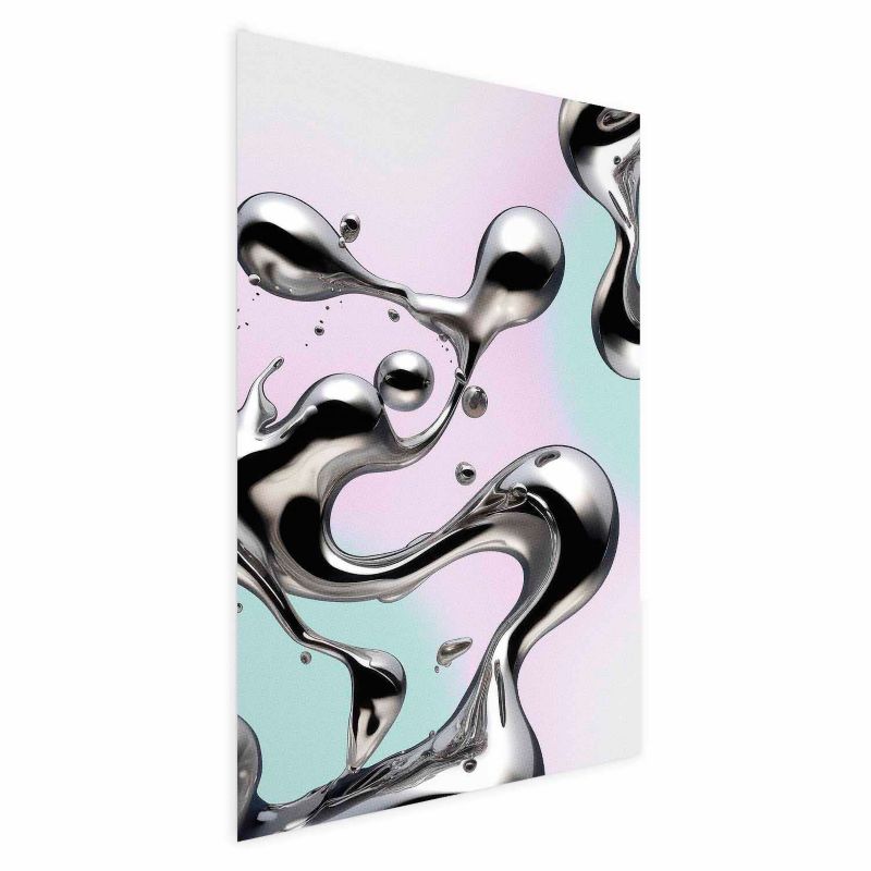 Plakat Artgeist Metaliczne Płynności 60x90 cm bez ramy 1 szt