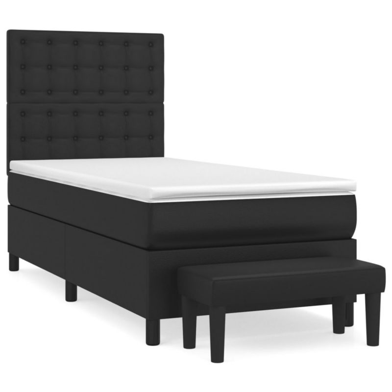 Łóżko kontynentalne WaszeMeble 80x200 cm czarne WM-3137629 1 szt.