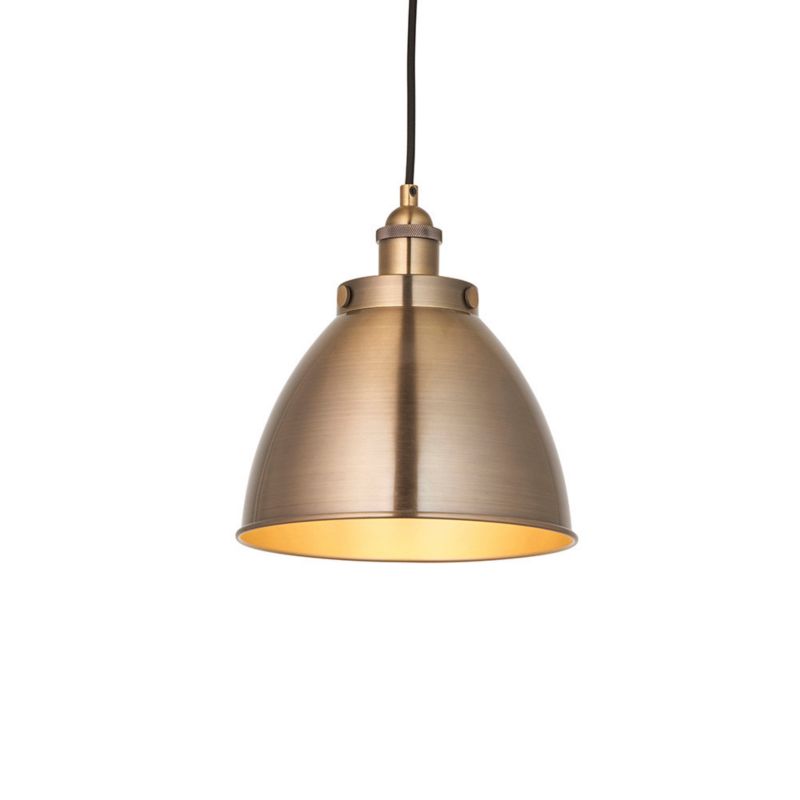 Lampa wisząca Endon FRANKLIN antyczna mosiężna 1xE27x20W IP20 wym:146x23,5x23,5cm - 1 szt.