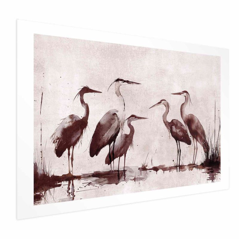 Plakat Artgeist Malowane czaple 90x60 cm bez ramy 1 szt