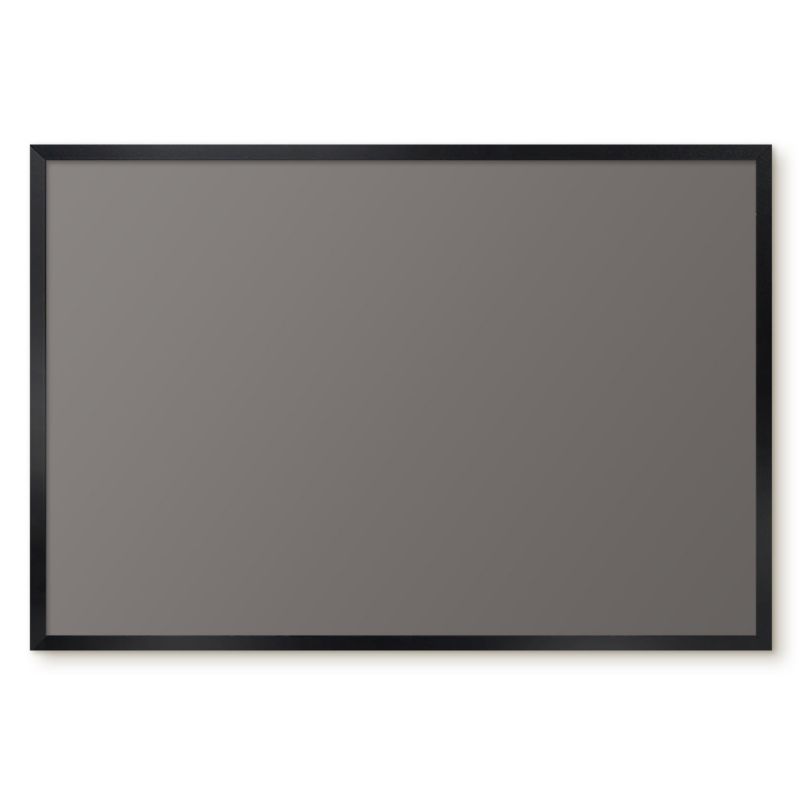 Tablica Na Magnesy Tulup 60x40 cm Ciemny szary - Czarna rama Do salonu, sypialni 1 szt.