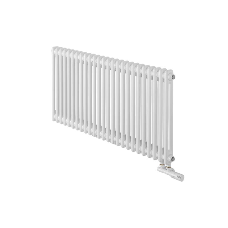 Grzejnik żeberkowy poziomy retro Column Line CL2E-575x1145-D50L/P biały 1 szt.
