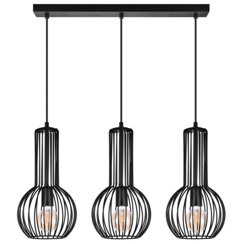 Lampa wisząca Szpak Bongo 3 S24 loftowa druciana 3xE27 1szt
