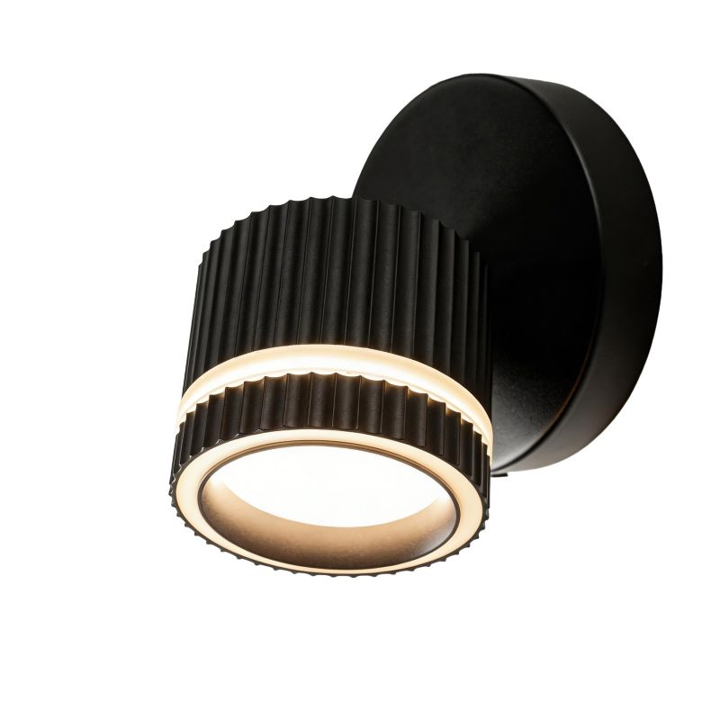 Oprawa LightLogic ścienno-sufitowa LL Yaren EL-1O B-B 67035 kinkiet czarny spot 1 szt.