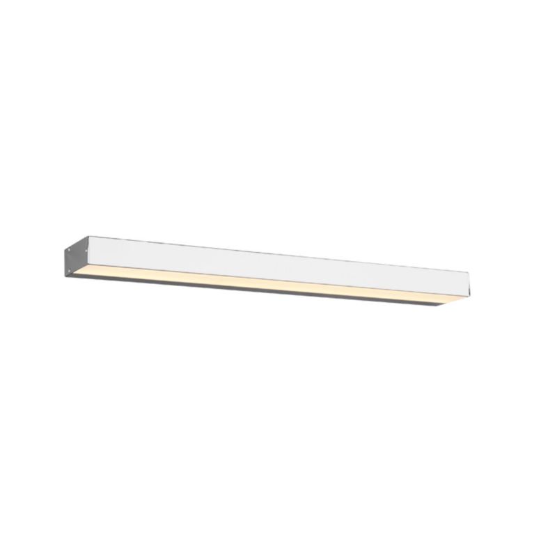Kinkiet ścienny Trio Rocco srebrno-biały do łazienki LED 8W 3000K 800lm IP44 wym: 3,6 x 60 x 60 cm - 1 szt.