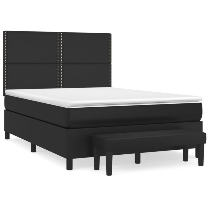 Łóżko kontynentalne WaszeMeble 140x190 cm czarne WM-3137599 1 szt.