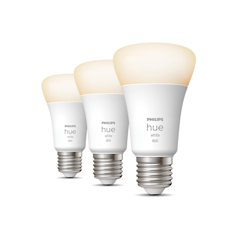 Żarówka LED Philips Hue E27 A60 9W 800 lm 2700K Biała Smart Bluetooth ZigBee 3 szt.