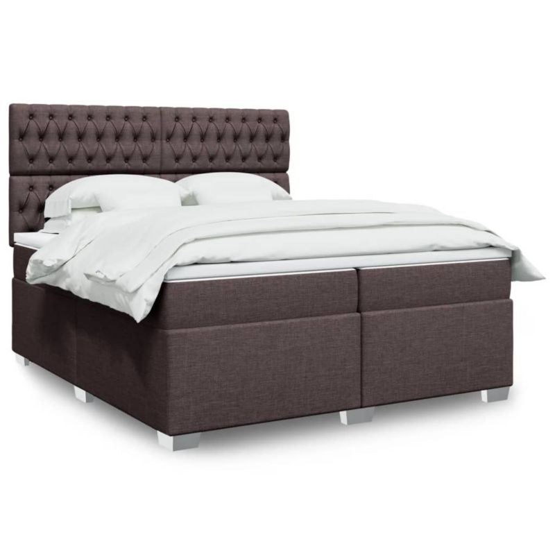 Łóżko kontynentalne WaszeMeble 200x200 cm brązowe WM-3292905 1 szt.