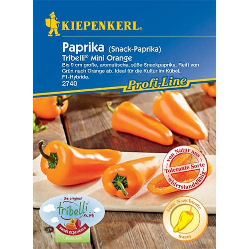 Papryka słodka Tribelli Mini Orange F1 - Nasiona: Ilość w opakowaniu: 1 opak - GradinaMax