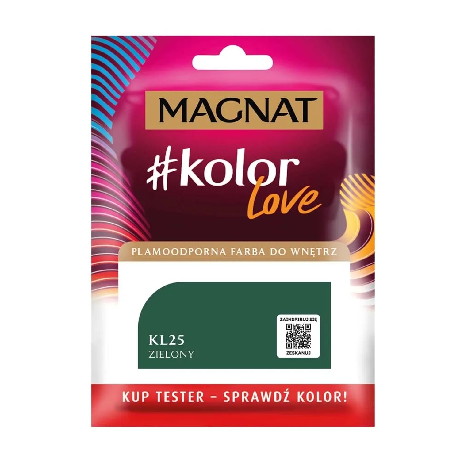 Tester farby Magnat KolorLove zielony - 25 ml