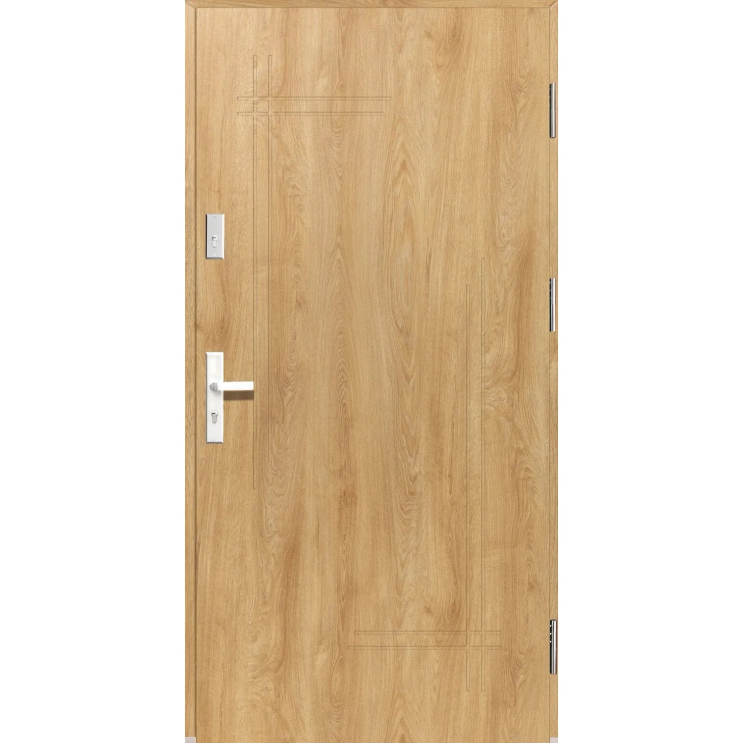 Splendoor Drzwi zewnętrzne Hash Dąb Natura 90P otwierane na zewn. 103x208