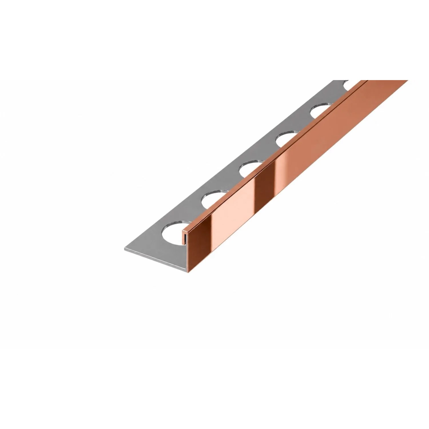Eviso Listwa wykończeniowa L miedziany połysk 8,5 x 2700 mm