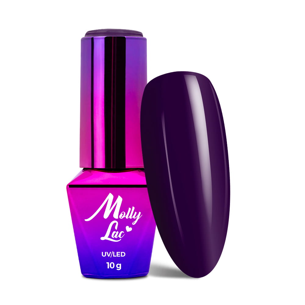 Lakier hybrydowy LED/UV Gel Polish MollyLac Welcome to Ibiza Nr 113 Grape Sorbet 10 g