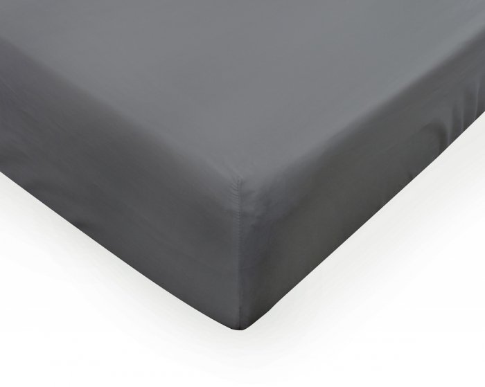 Prześcieradło PREMIUM jersey z lycrą na wysoki materac 120x200 z gumką wz. 44A ciemny szary