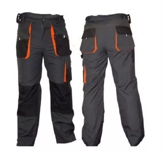 Spodnie robocze Classic, do pasa, gramatura 270g, rozmiar 46, szaro-czarny